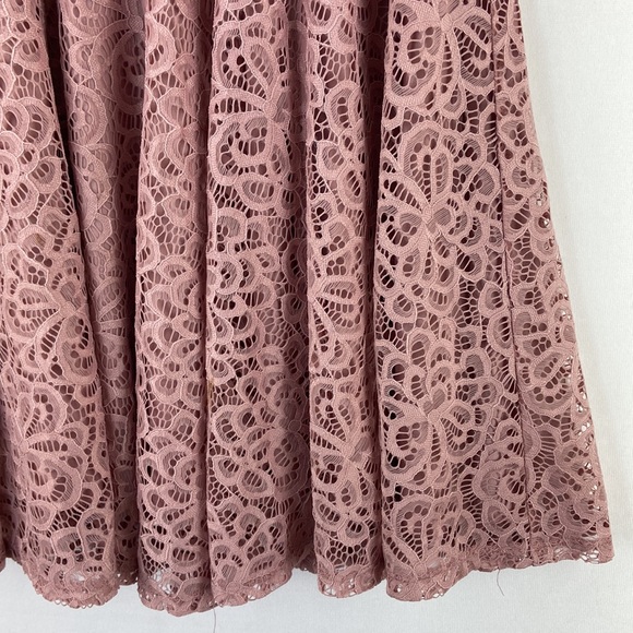 HOMECOMING City Studio Lace Fit Flare Rose Dress - Picture 4 of 8